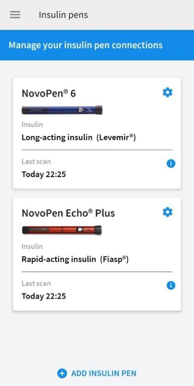 smart insulin pen data on LibreLink